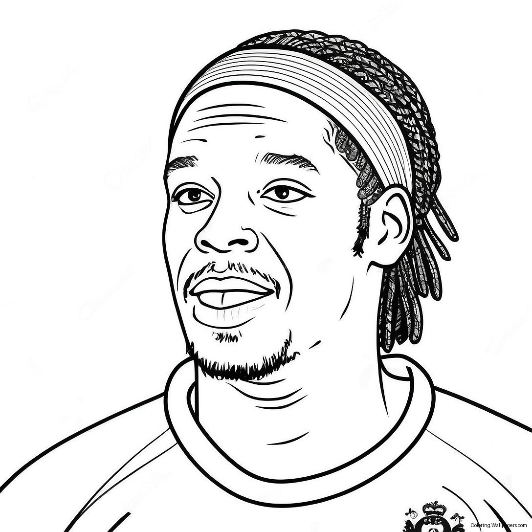 Ronaldinho Coloring Page 15549