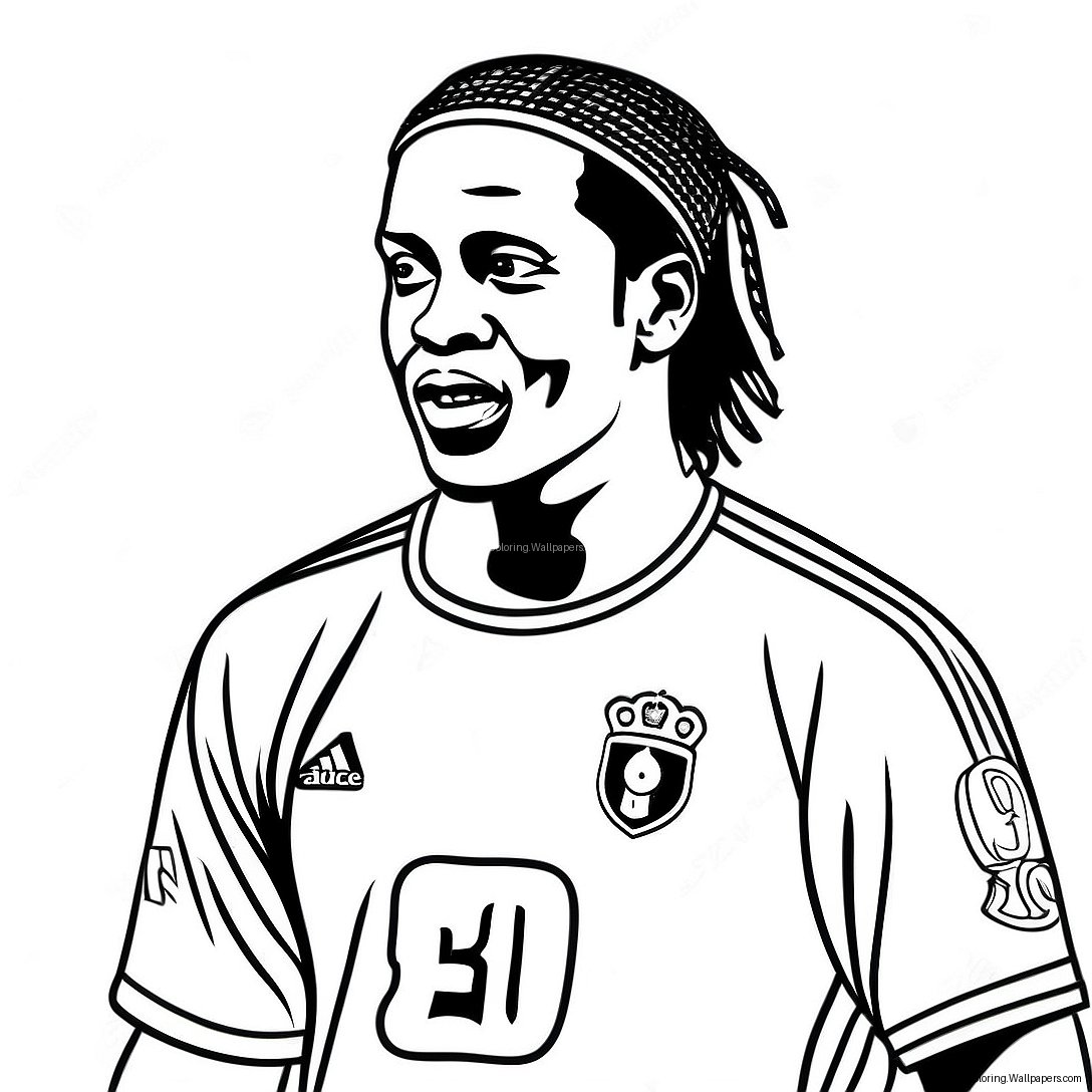 Ronaldinho Coloring Page 15552