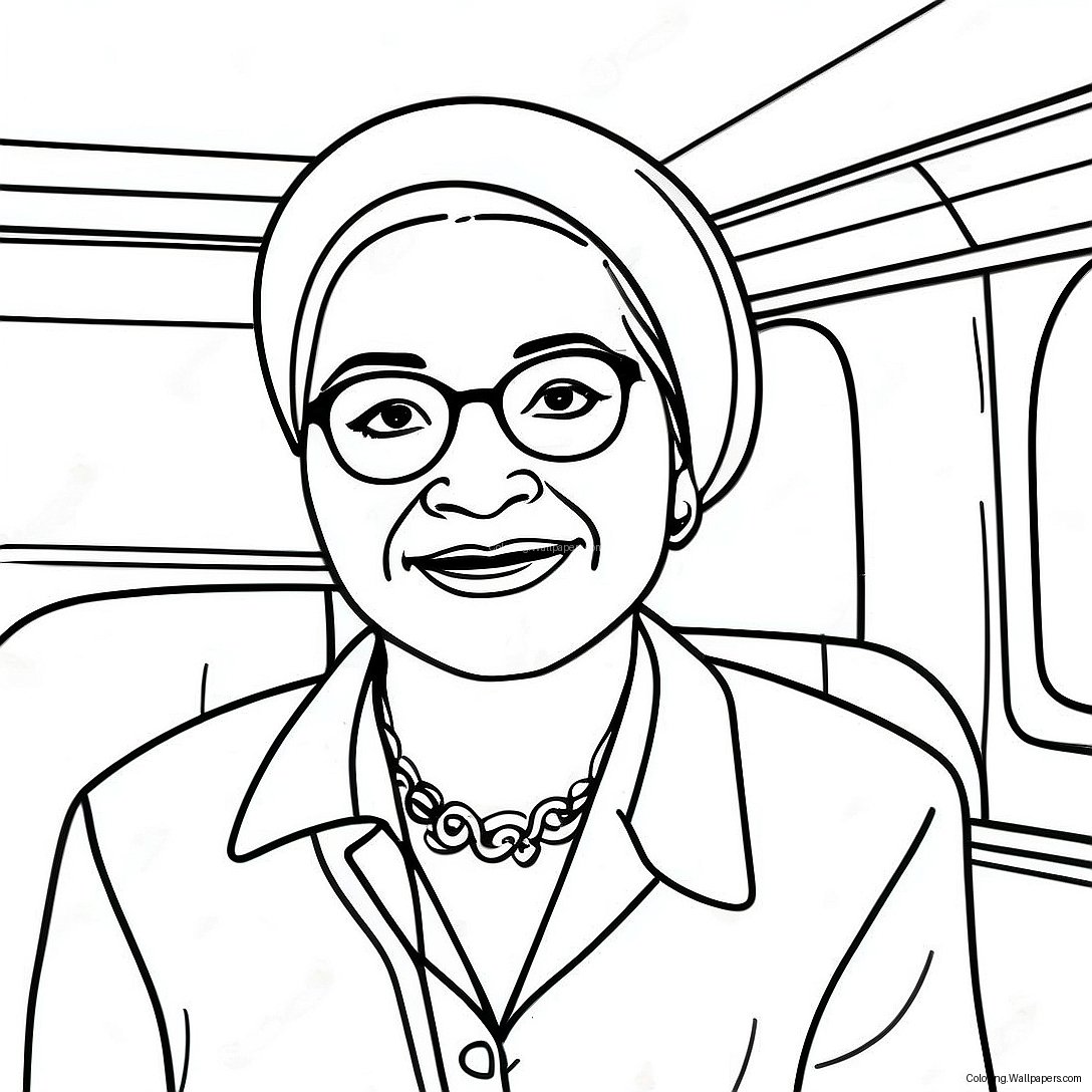 Rosa Parks Inspirational Coloring Page 26553