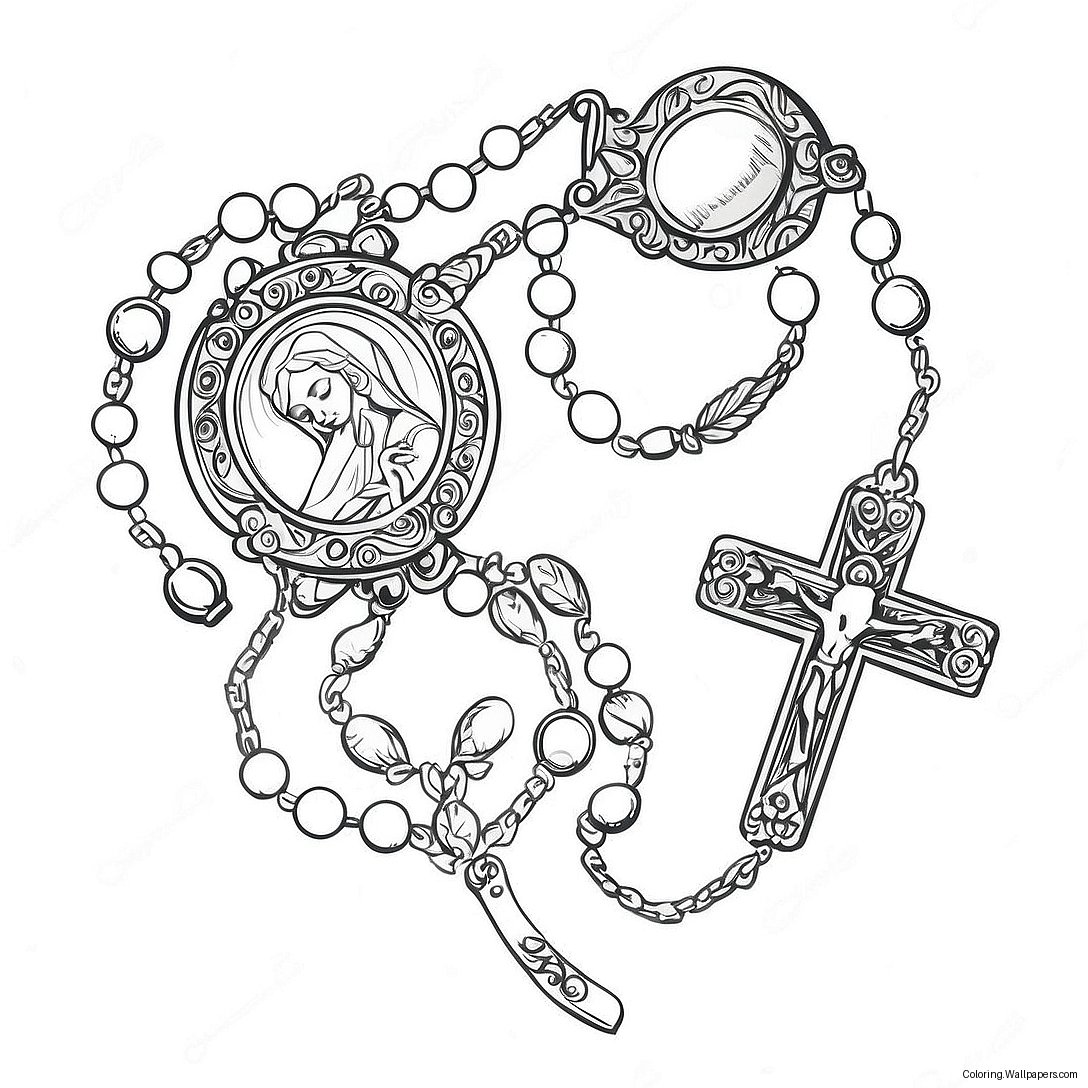 Rosary Fargeleggingsark 14508