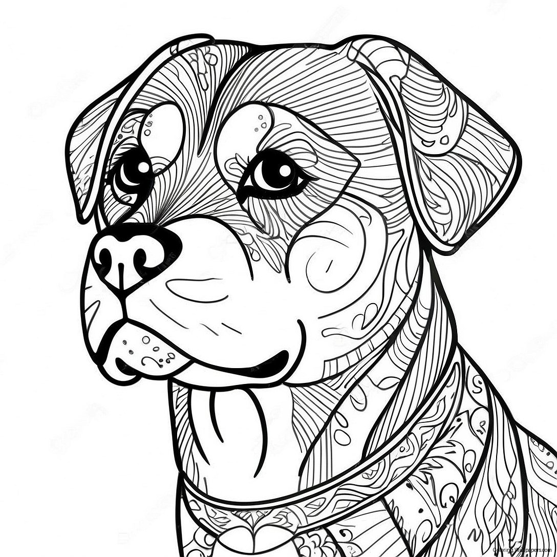 Rottweiler Coloring Page 24322