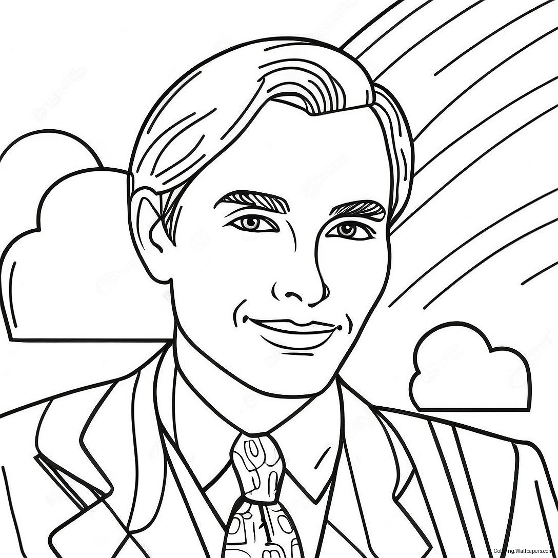 Roy Lichtenstein Pop Art Style Coloring Page 46803