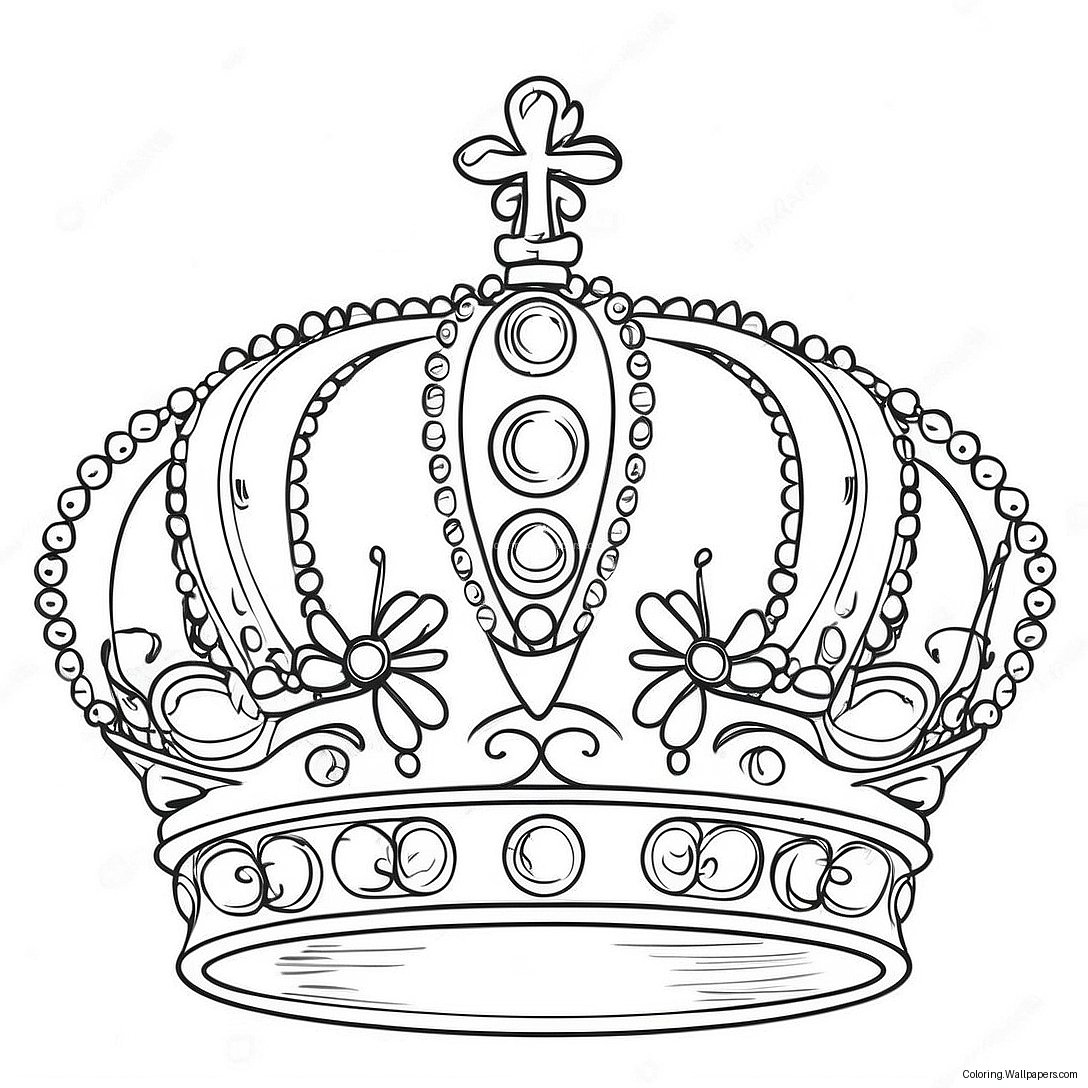 Royal Crown Coloring Page 4313