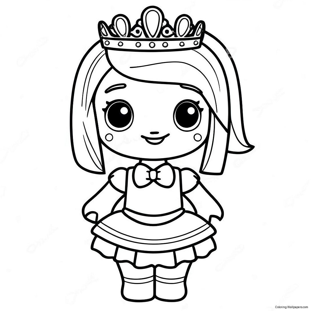 Royal High Roblox Girl In Fancy Dress Coloring Page 25607