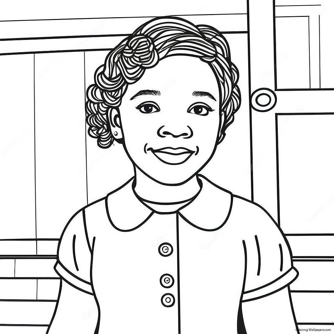 Ruby Bridges Inspirational Coloring Page 28533