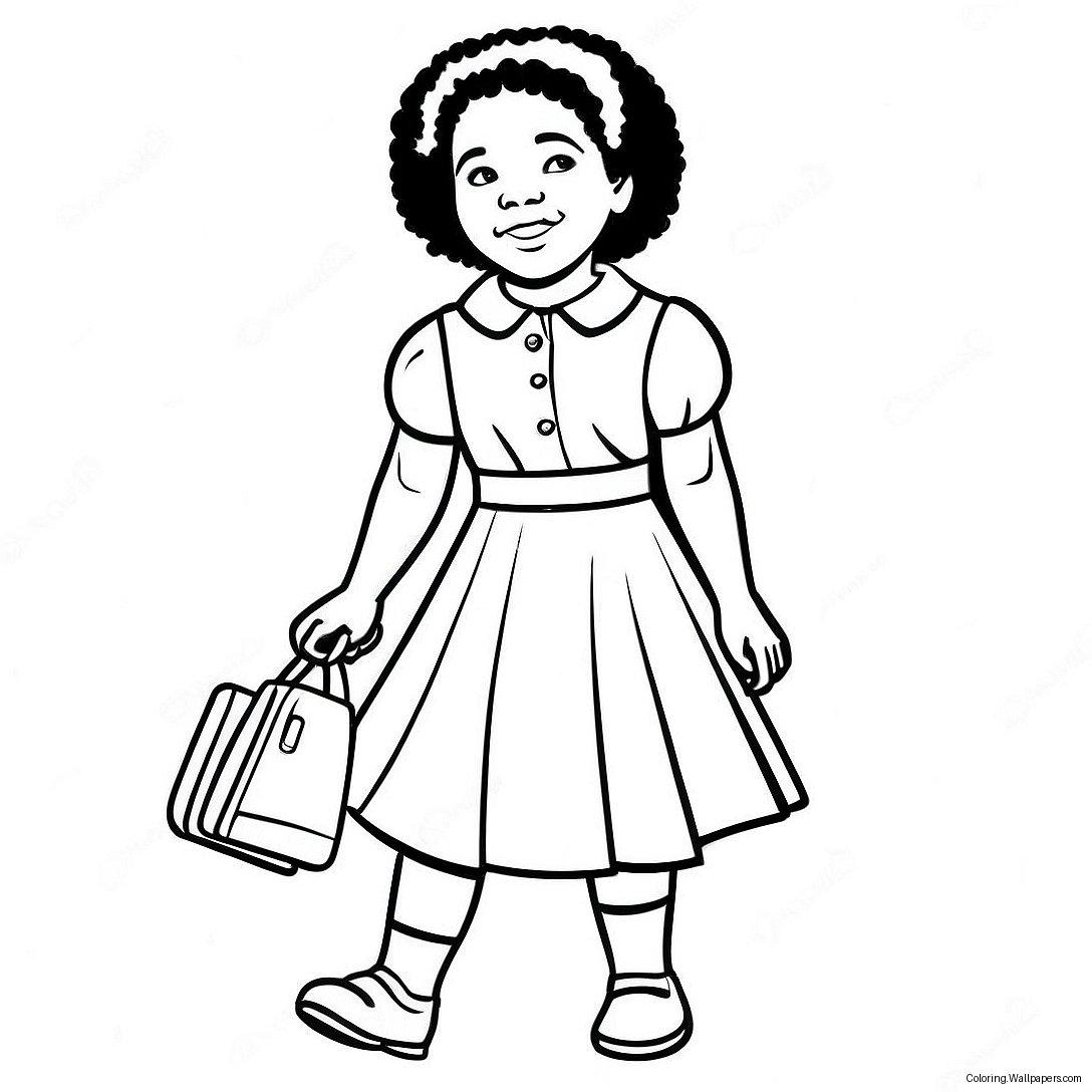 Ruby Bridges Inspirational Coloring Page 28536