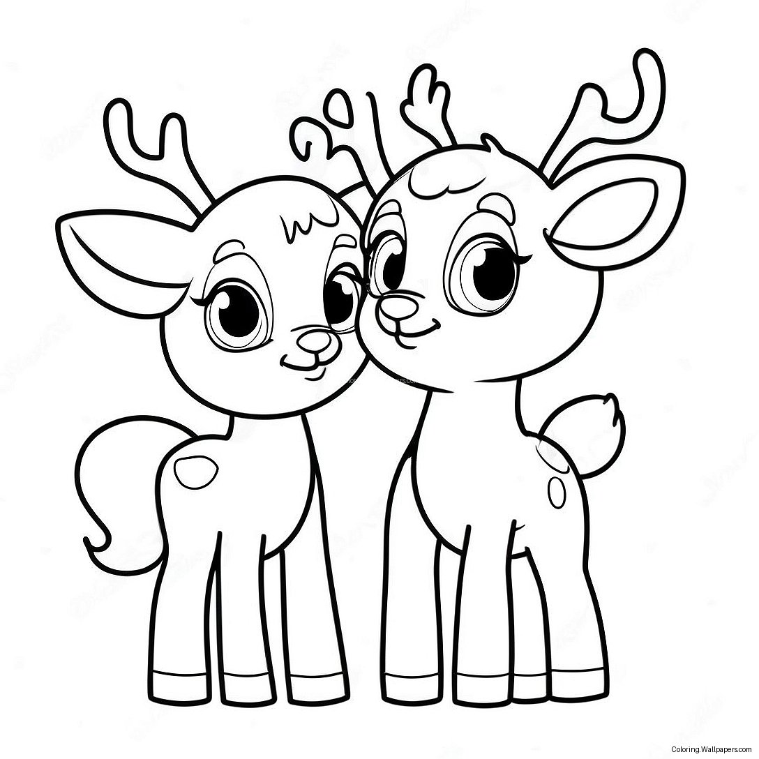 Página Para Colorear De Rudolph Y Clarice 29466