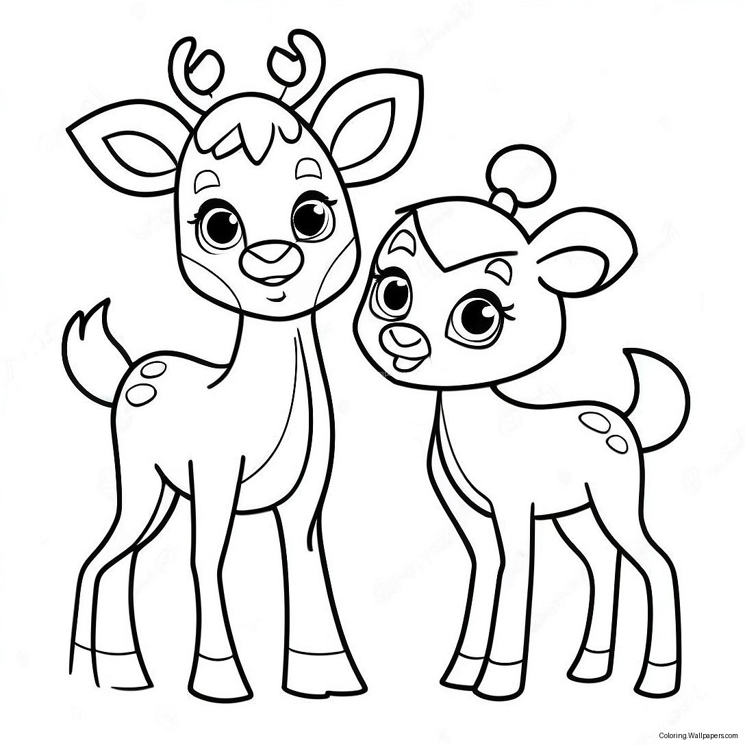 Página Para Colorir Do Rudolph E Clarice 29468