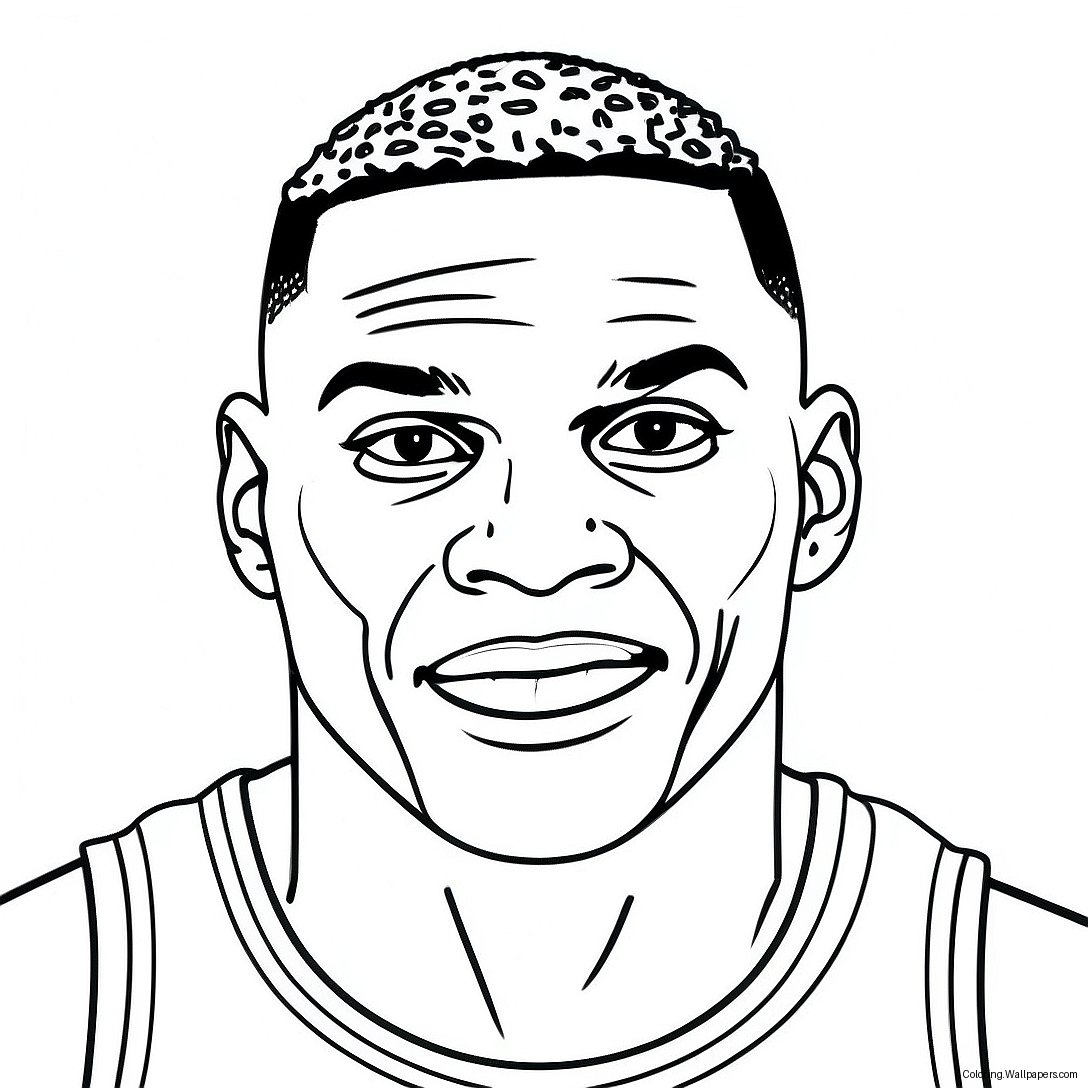 Russell Westbrook Coloring Page 55268