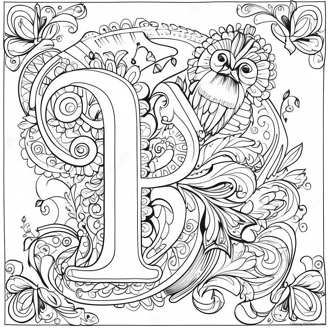 Russian Alphabet Coloring Page 31724