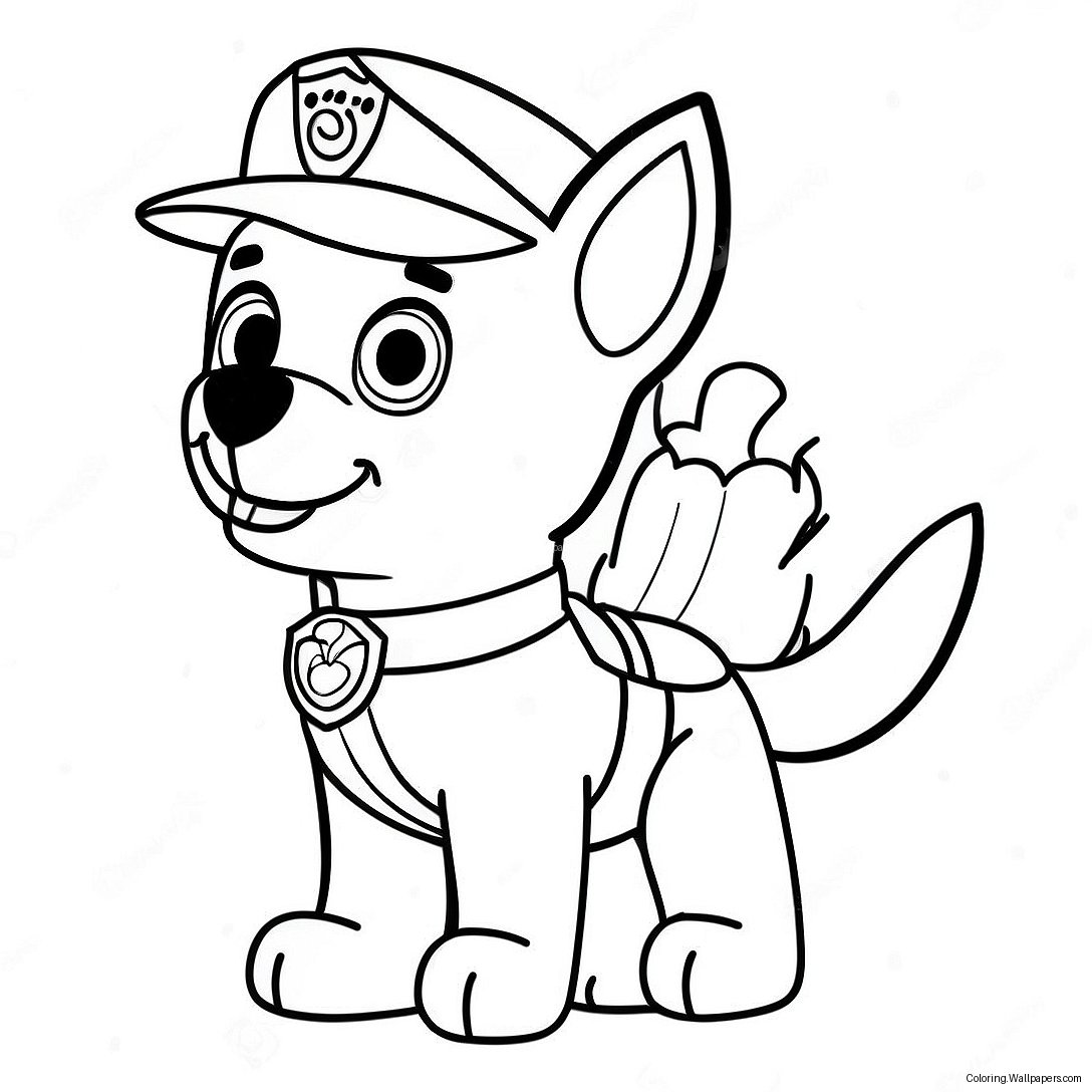 Ryder Paw Patrol Färgläggningssida 15799