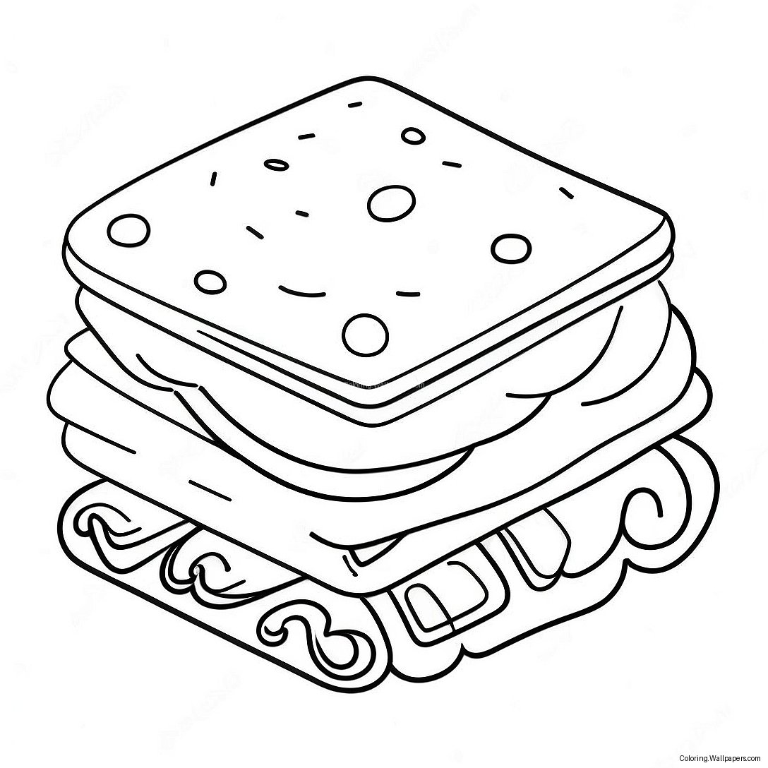 S'more Coloring Page 13683