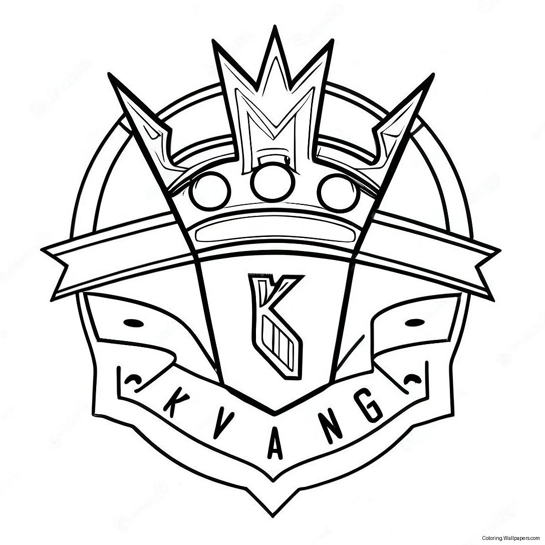 Pagina Da Colorare Del Logo Dei Sacramento Kings 26819