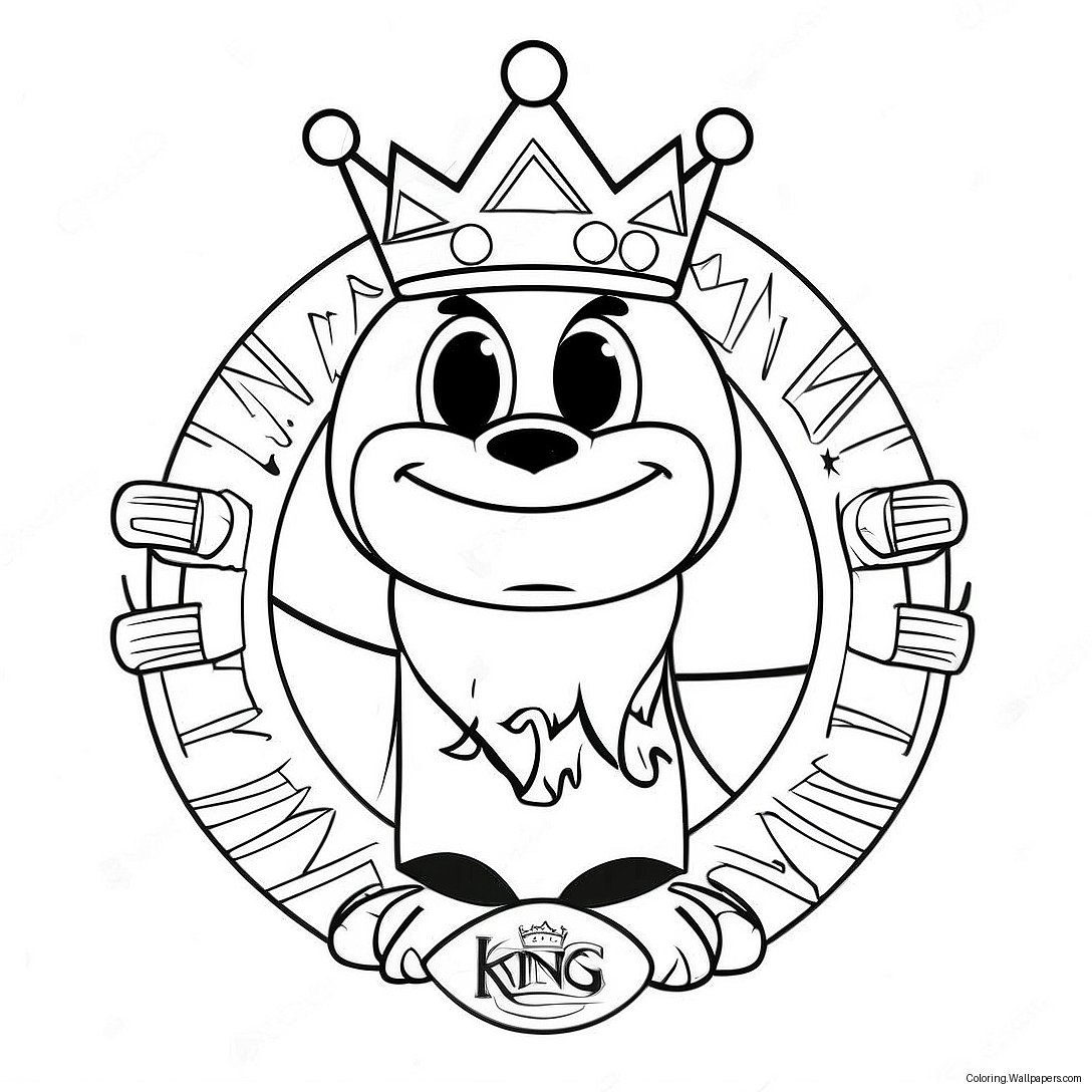 Sacramento Kings Mascot Coloring Page 26824