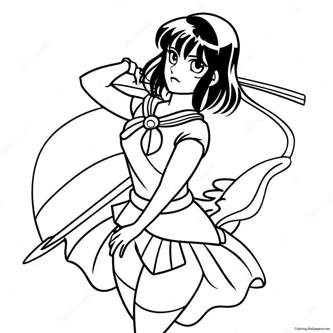 Page À Colorier De Sailor Saturn 37336