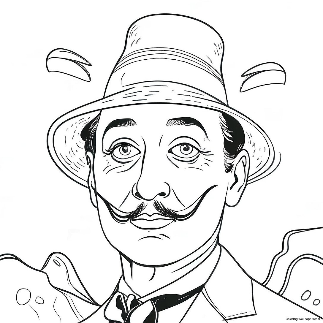 Salvador Dali Surrealist Artwork Coloring Page 52831