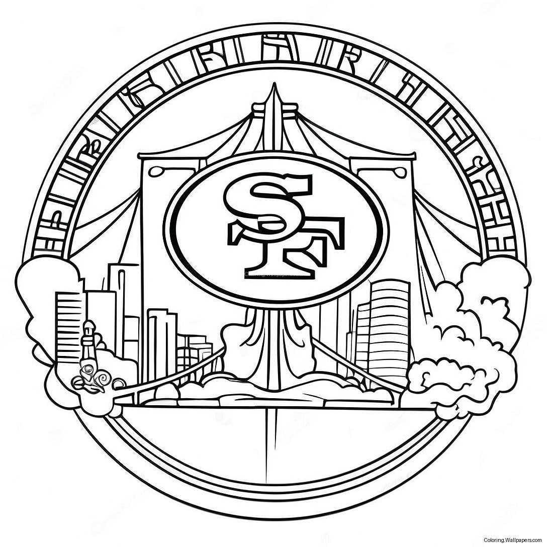 San Francisco 49ers Logo Ausmalbild 9255