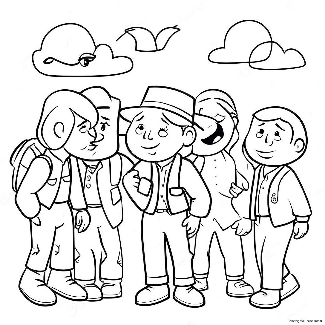 Santiago And His Friends Coloring Page 28051