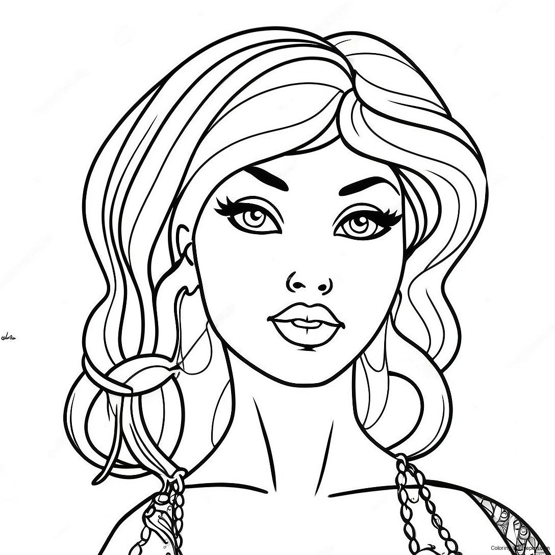 Sassy Bad Bitch Coloring Page 40140