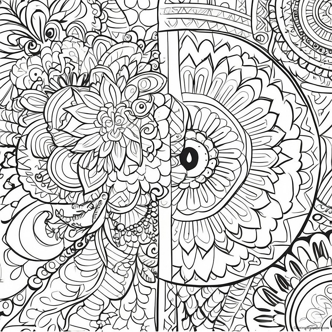 Page À Colorier Mandala Satisfaisant 9226