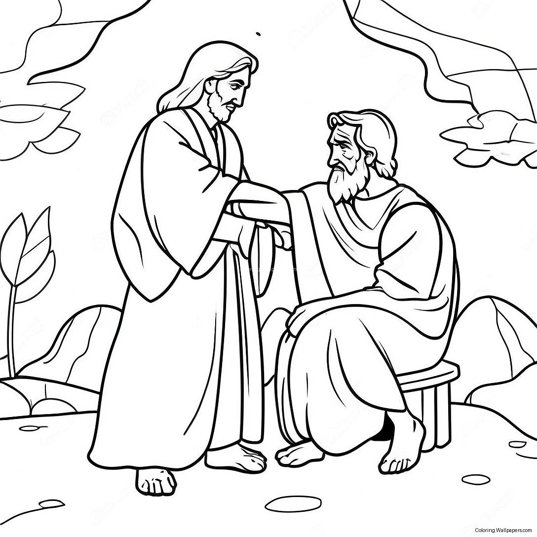 Saul Becomes Paul Transformation Coloring Page 24216