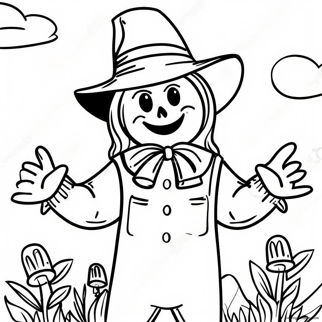 Scarecrow Coloring Page 1857