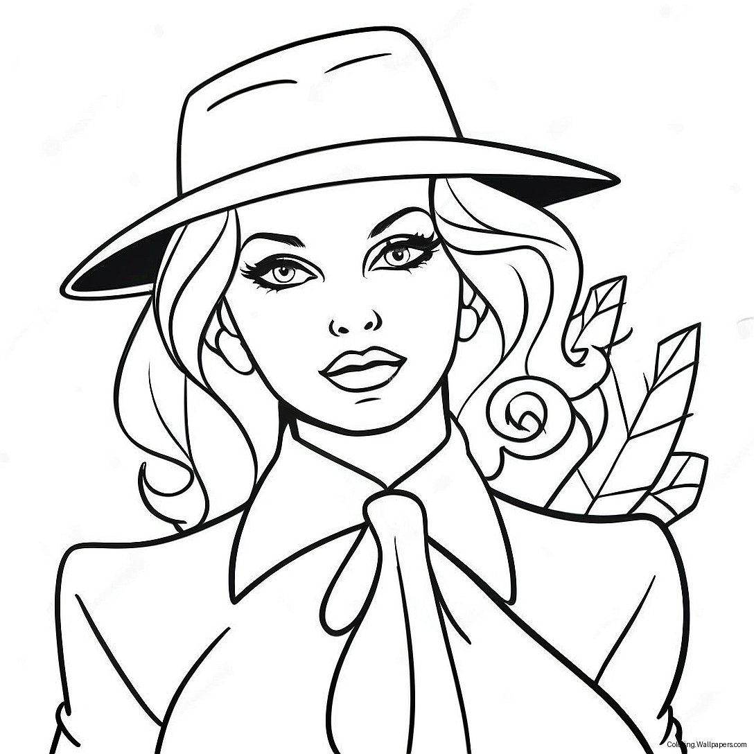 Scarlet Overkill In Her Glamorous Outfit Coloring Page 47822