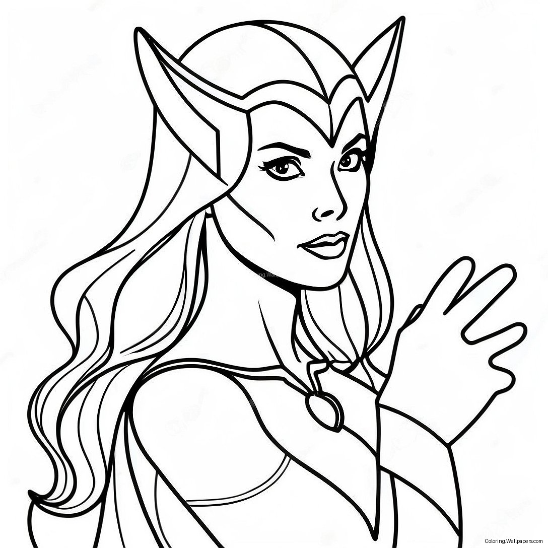 Scarlet Witch Coloring Page 14058