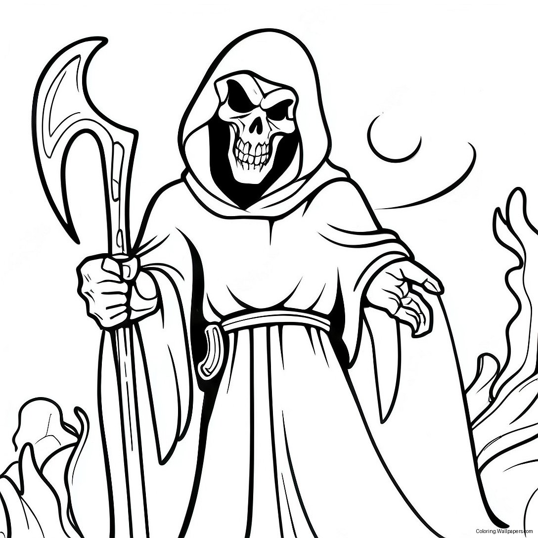 Eng Demon Grim Reaper Kleurplaat 40912