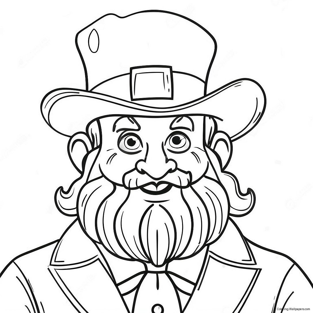 Scary Leprechaun Coloring Page 58109