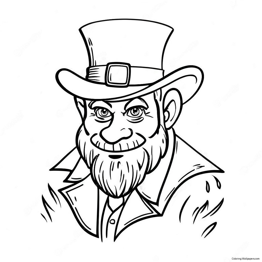 Gruseliger Leprechaun Ausmalbild 58112