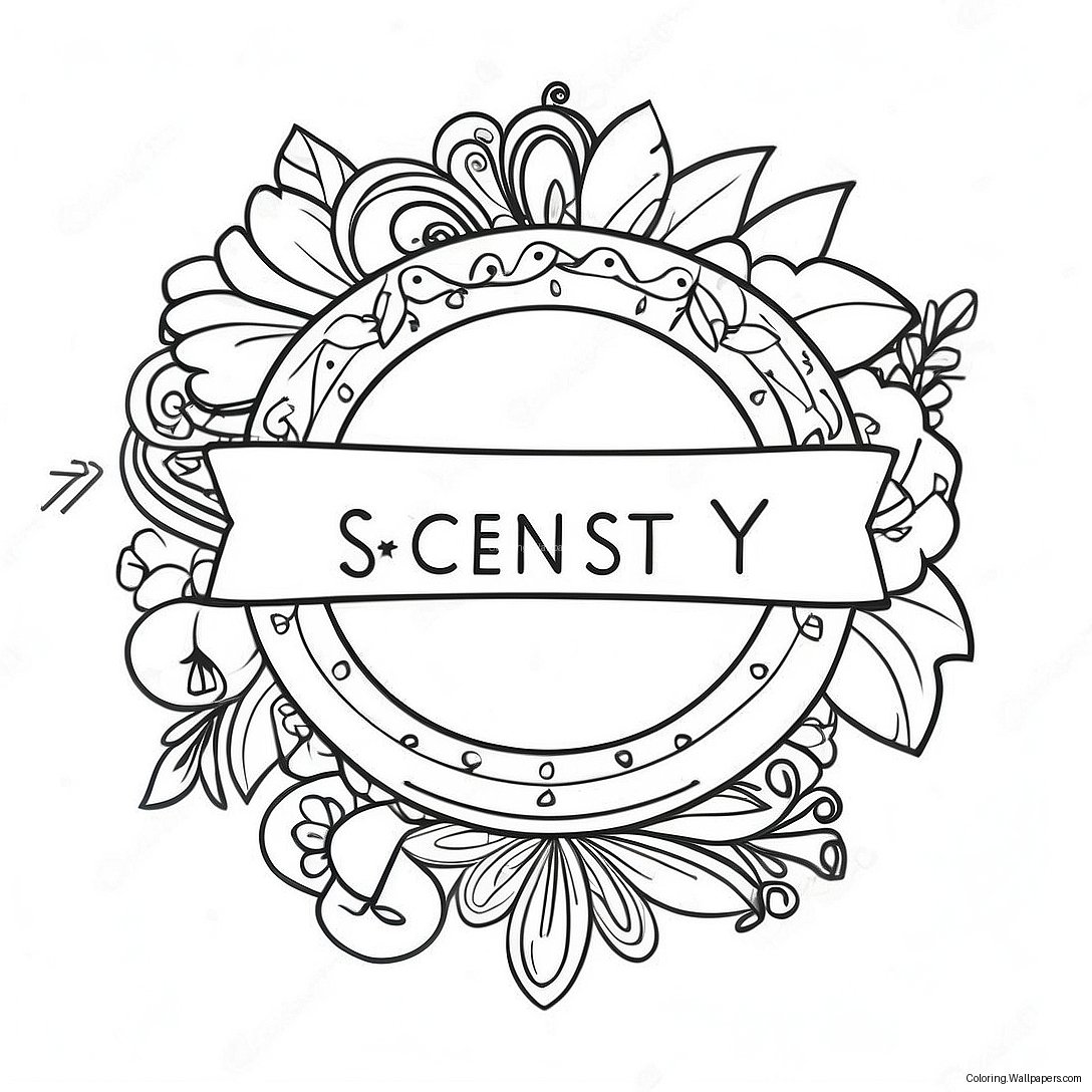 Scentsy Logotyp Färgläggningssida 58263