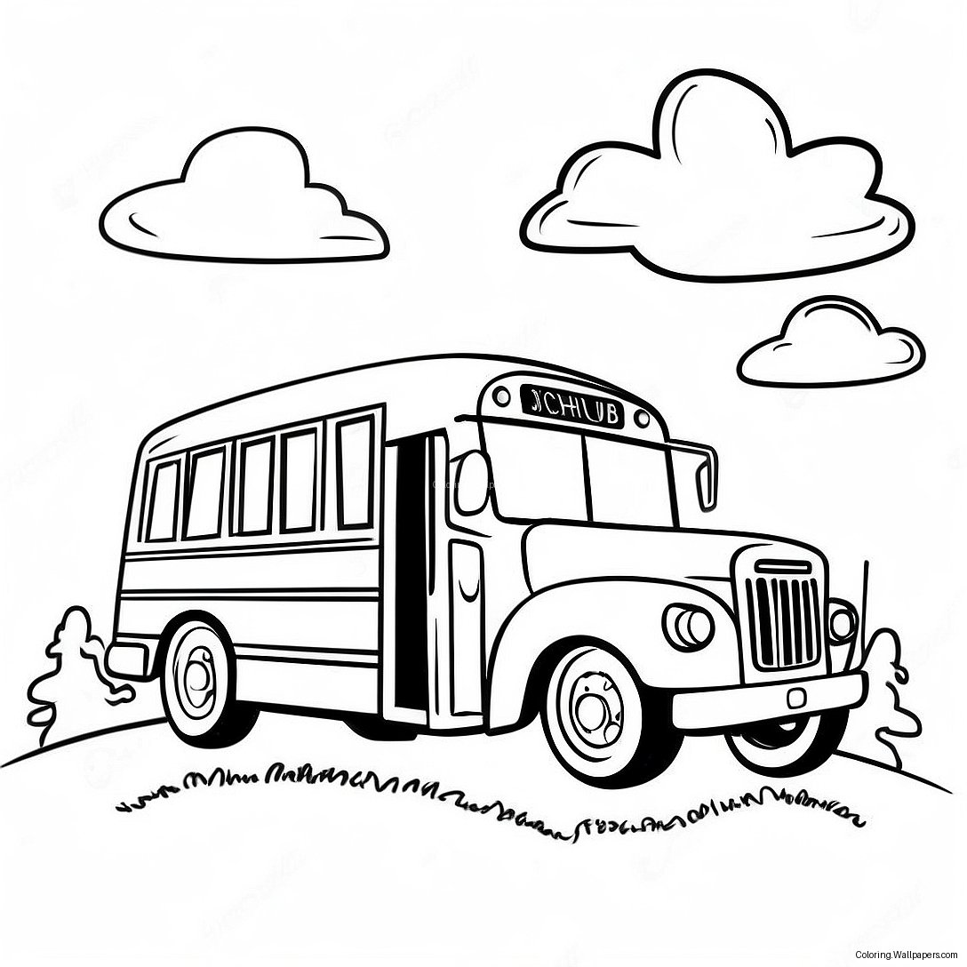 Page À Colorier Autobus Scolaire 7981