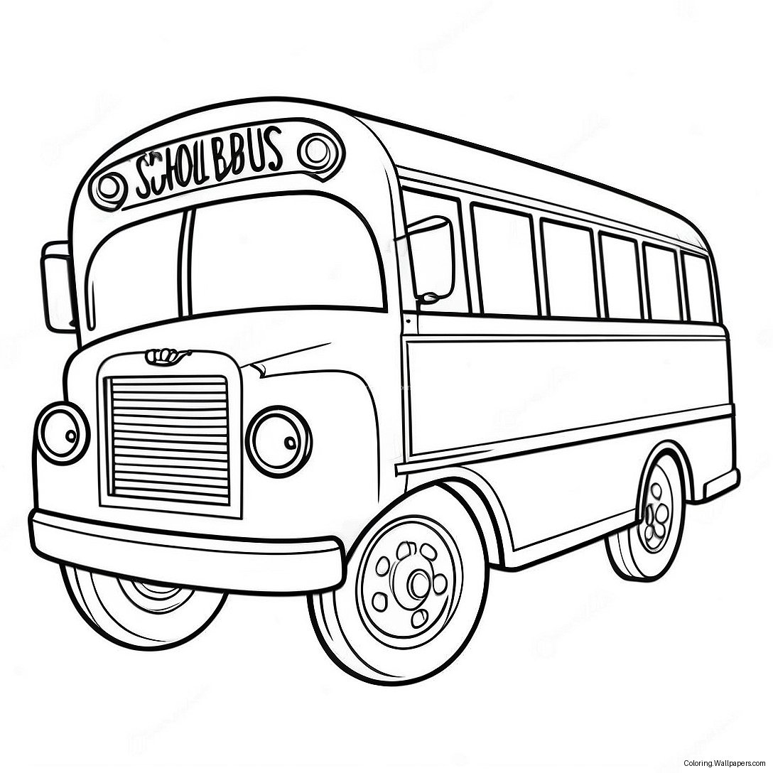 Page À Colorier Autobus Scolaire 7982