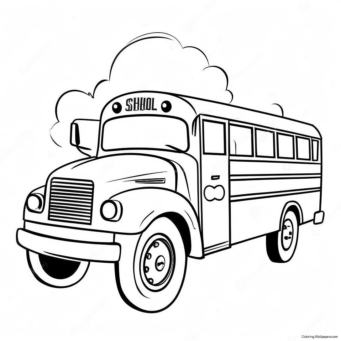 Page À Colorier Autobus Scolaire 7983