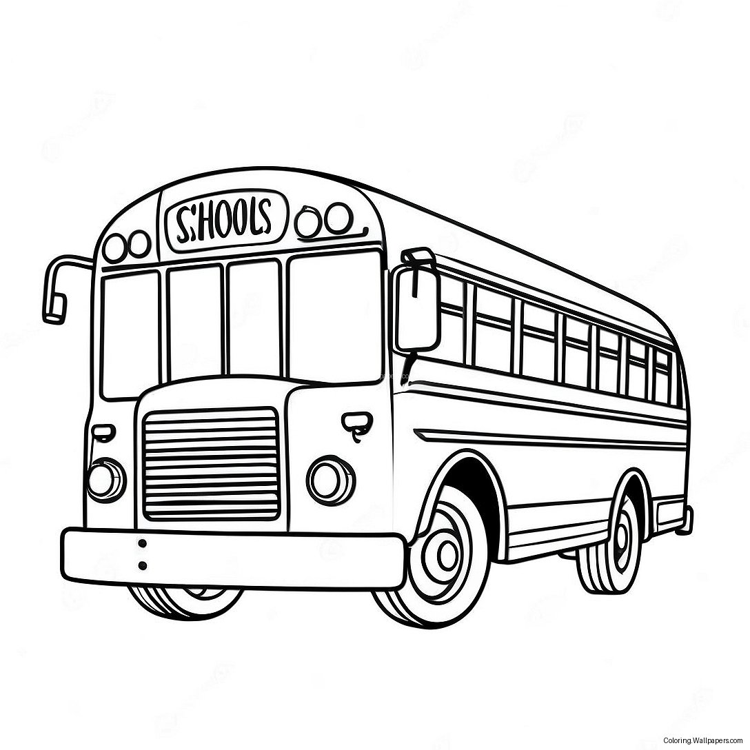 Page À Colorier Autobus Scolaire 7984