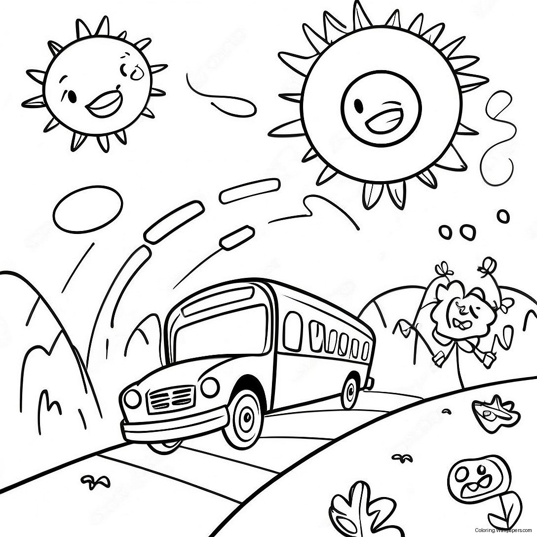 School's Out Fun Activities Coloring Page 7967