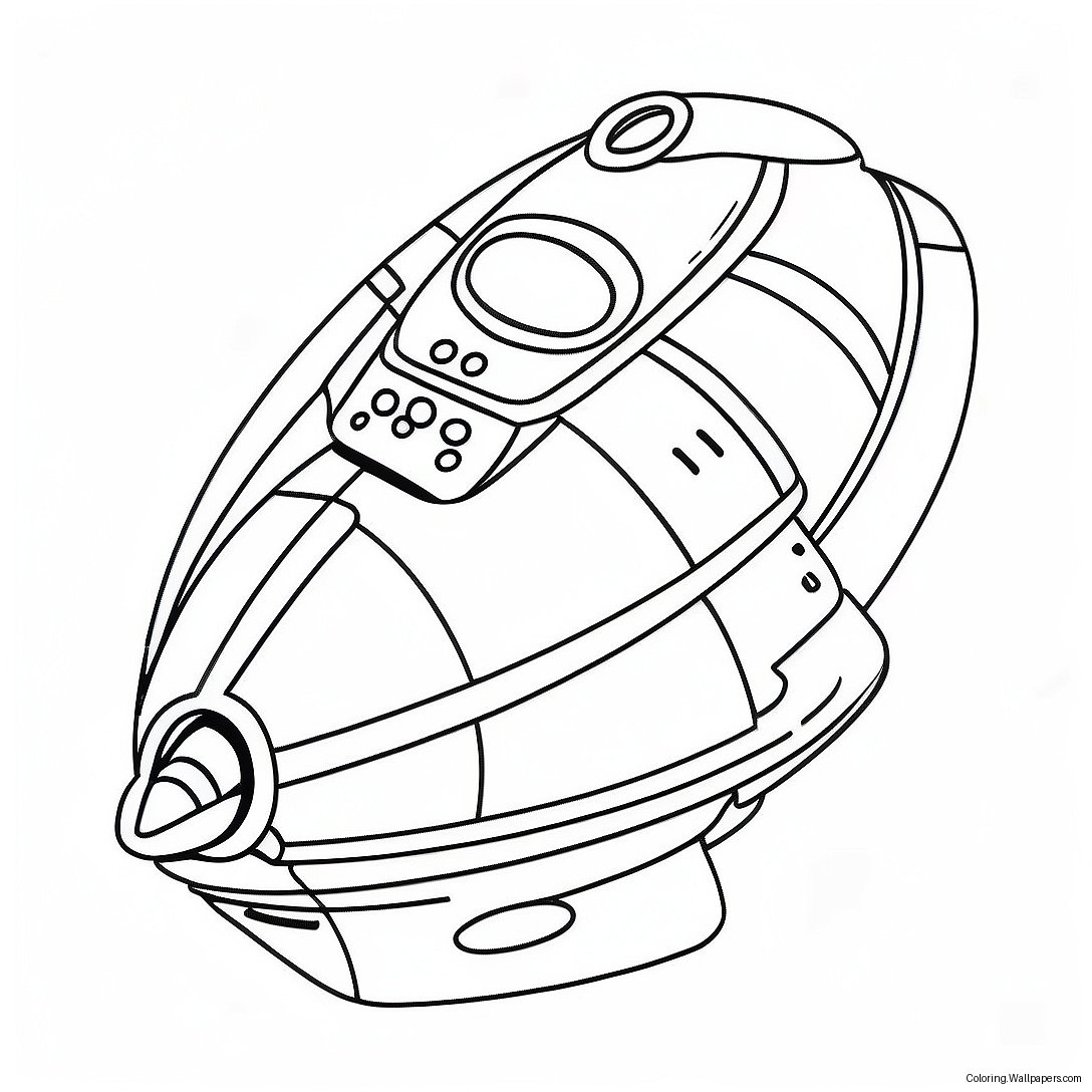 Science Fiction Rymdskepp Färgläggningssida 53085