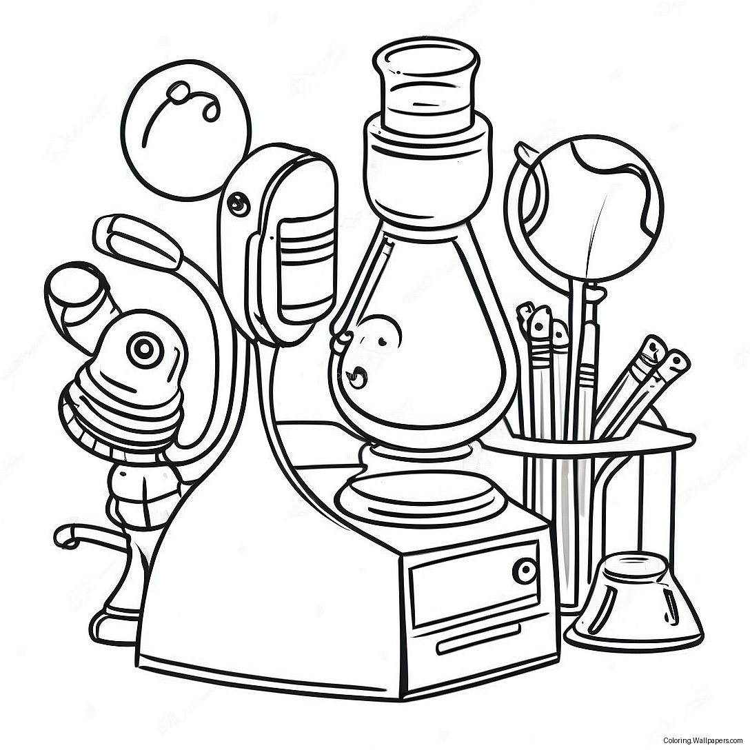 Pagina Da Colorare Degli Strumenti Scientifici 35270