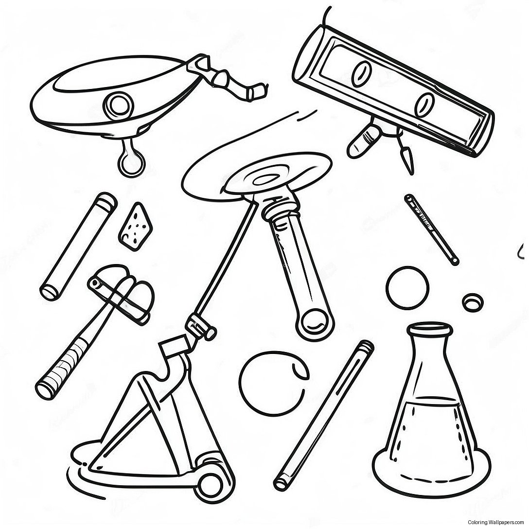 科学工具涂色页 35272