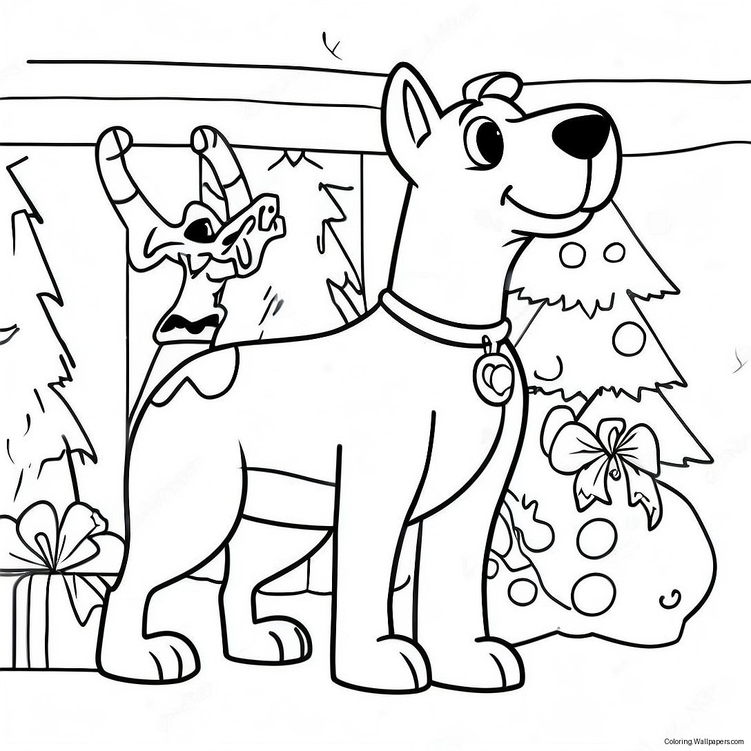 Scooby Doo Christmas Adventure Coloring Page 21083