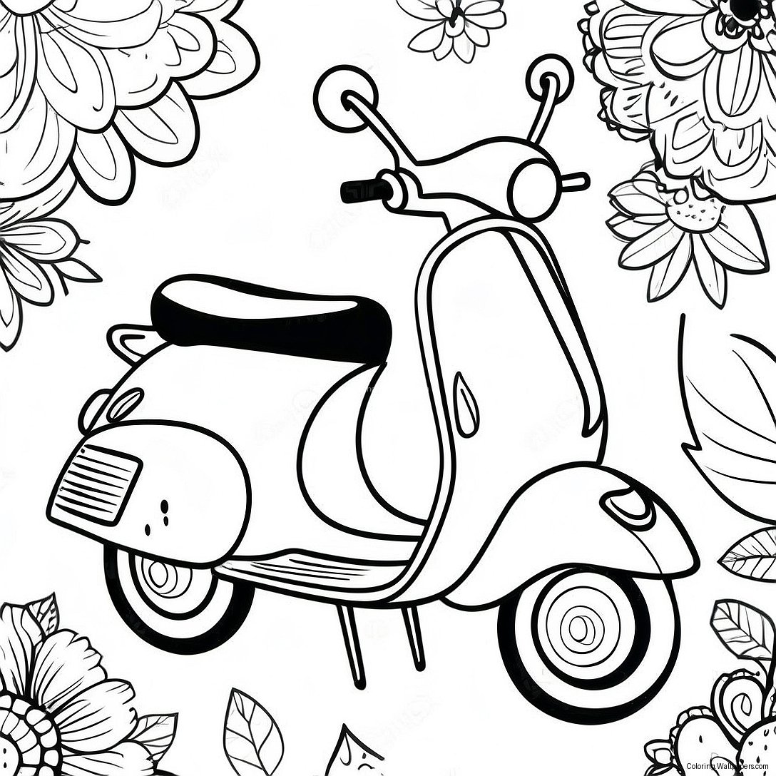 Page À Colorier Trottinette 32185