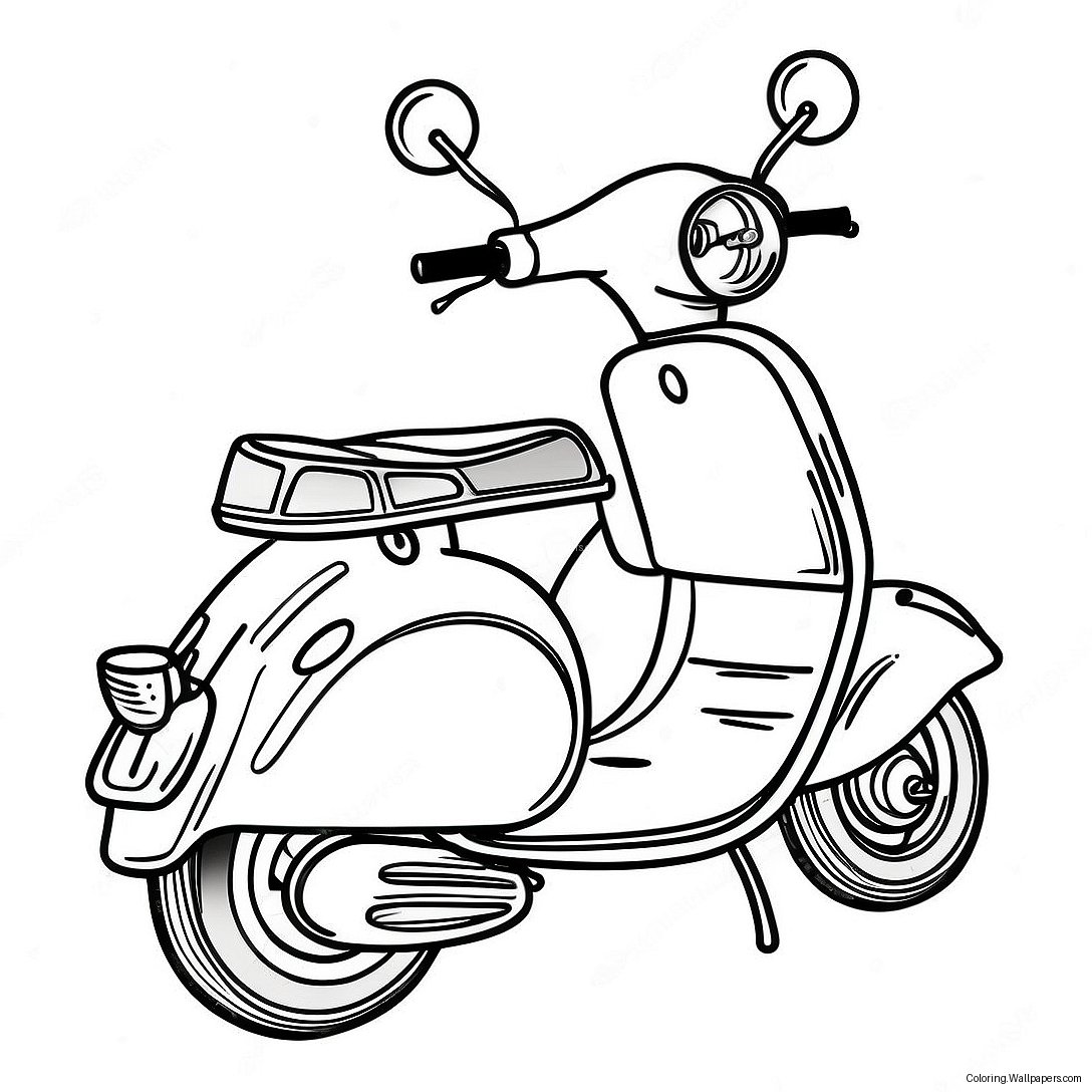 Scooter Coloring Page 32187