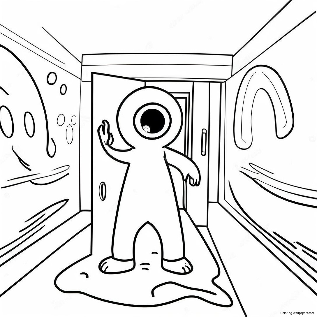 Scp 173 In A Dark Room Coloring Page 43477