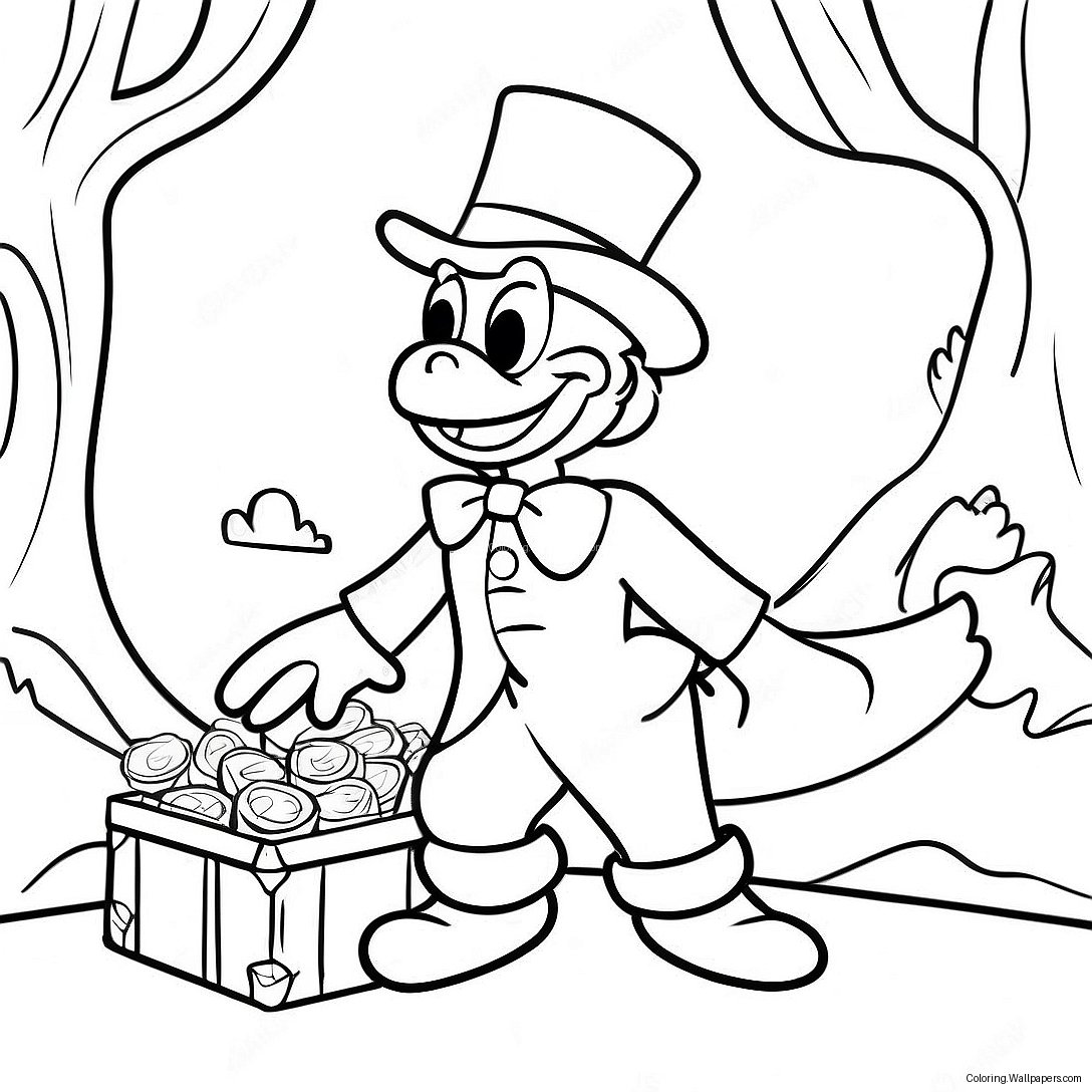 Scrooge Mcduck In Een Schatzoektocht Kleurplaat 8026