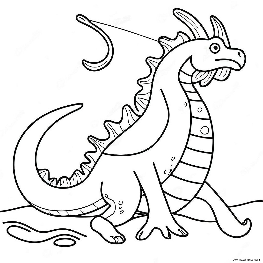 Sea Dragon Coloring Page 17952