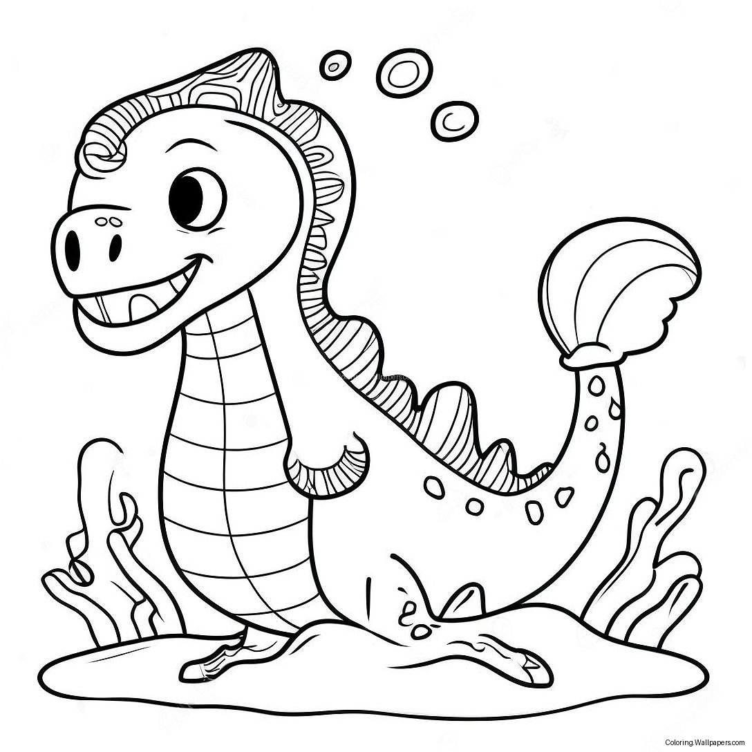 Sea Monster Coloring Page 10376