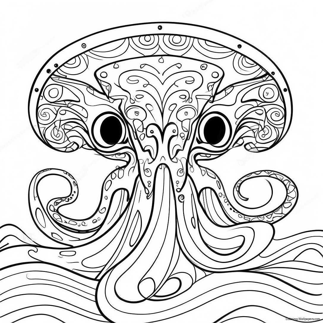 Seattle Kraken Logo Coloring Page 31113