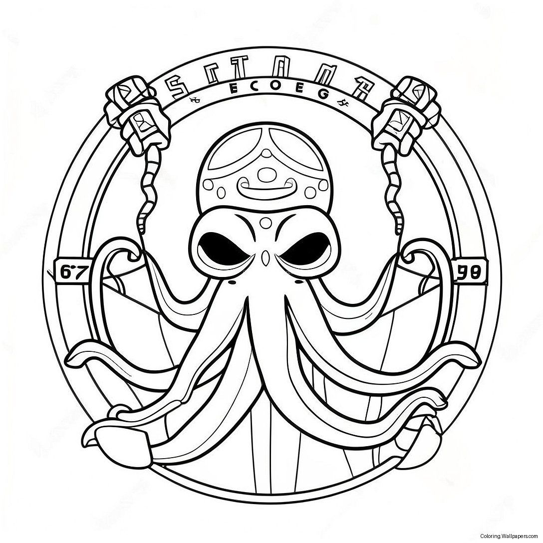 Seattle Kraken Logosu Boyama Sayfası 31116