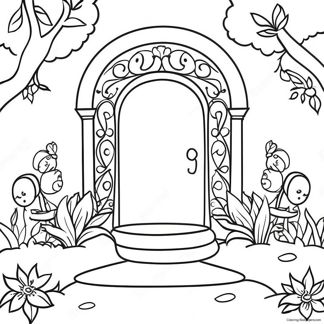 Secret Garden Coloring Page 29616